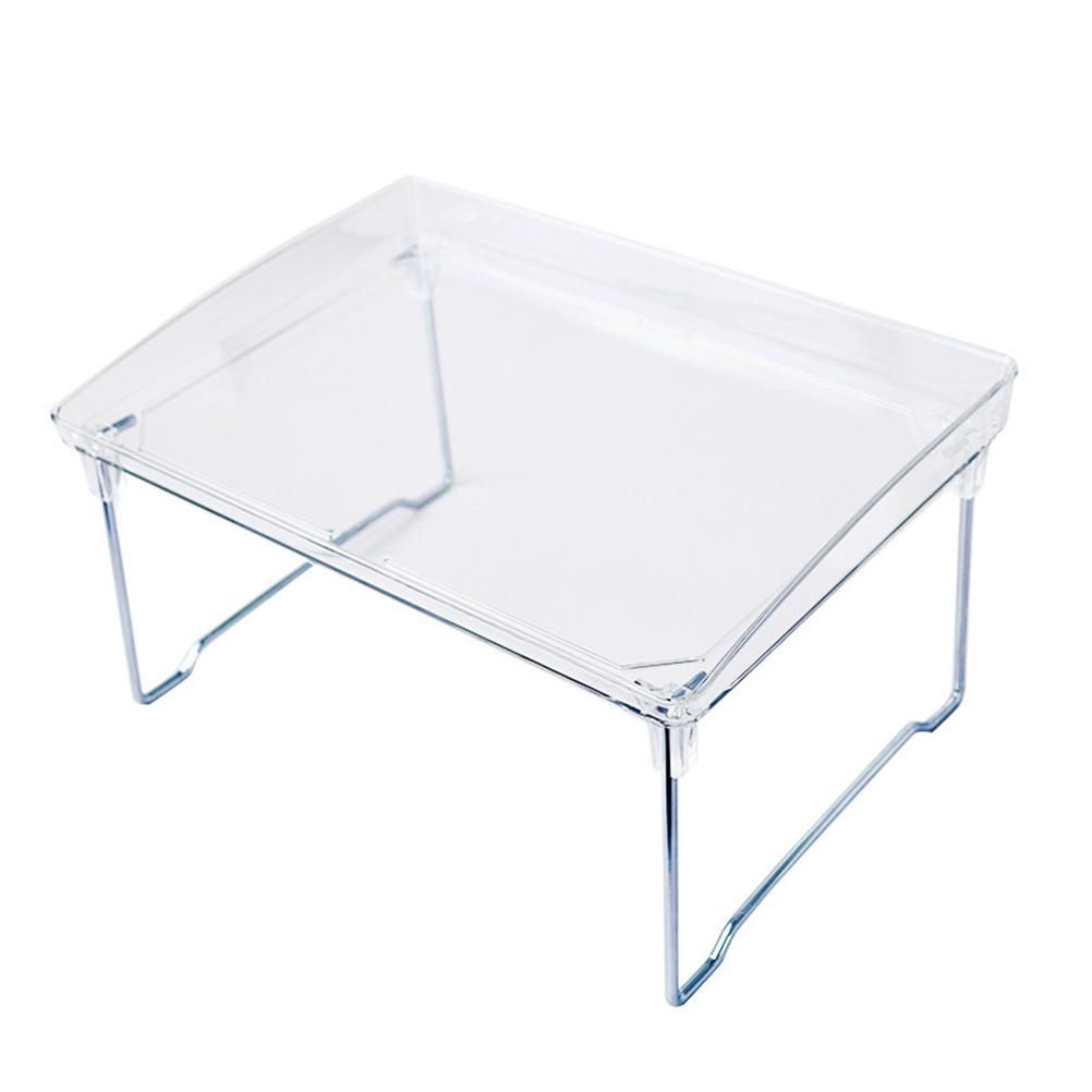 Large Capacity Desktop Storage Rack Clear Acrylic Kitchen Shelf Single Layer Office Desktop File Organizer - Image 1