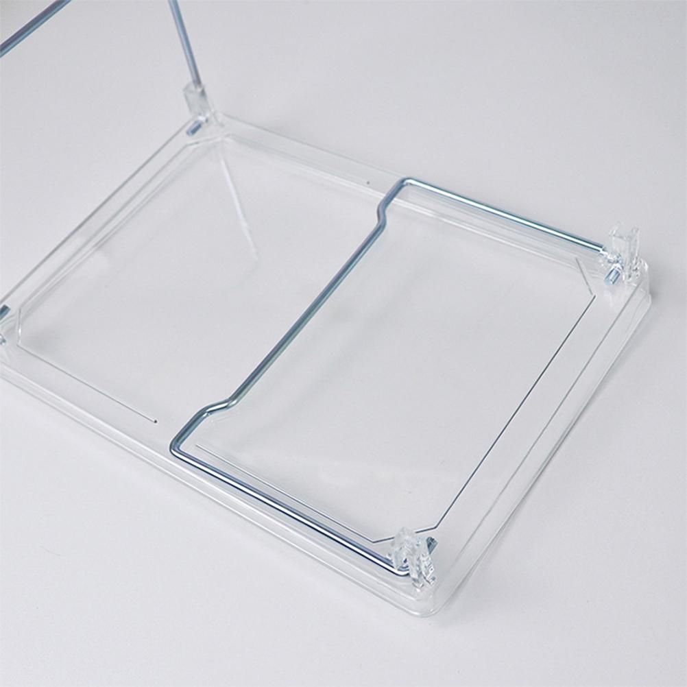 Large Capacity Desktop Storage Rack Clear Acrylic Kitchen Shelf Single Layer Office Desktop File Organizer - Image 4