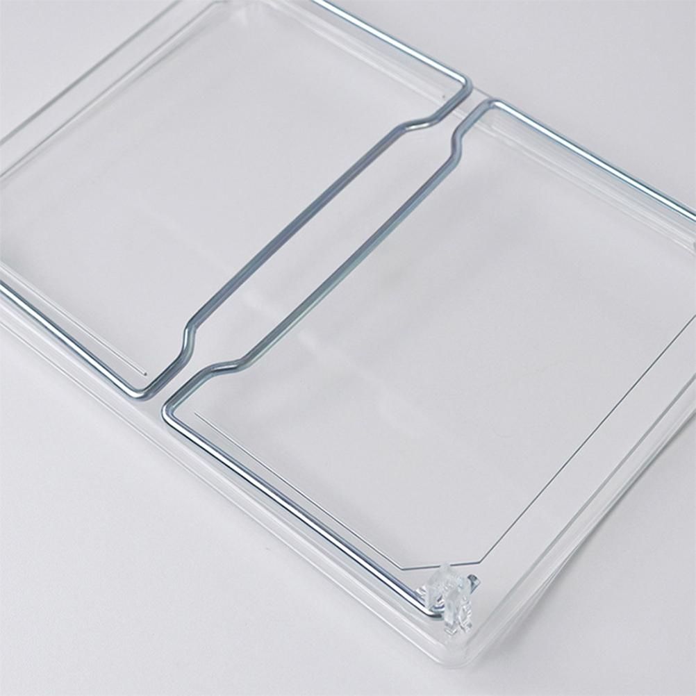 Large Capacity Desktop Storage Rack Clear Acrylic Kitchen Shelf Single Layer Office Desktop File Organizer - Image 5