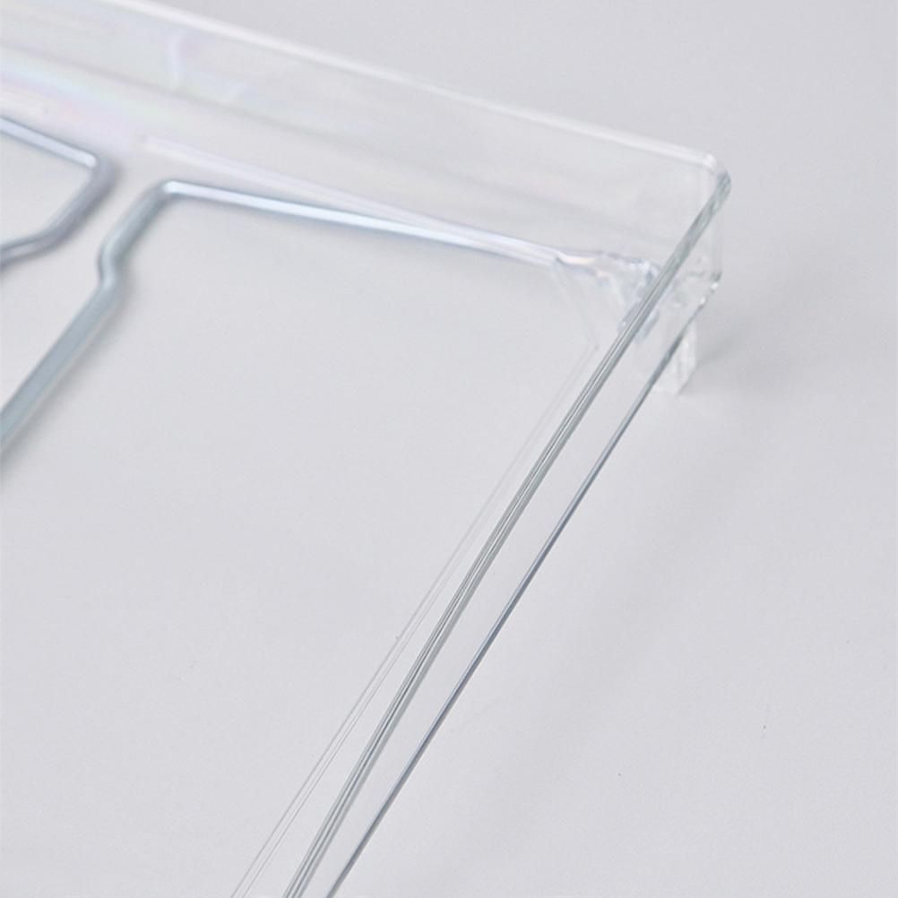 Large Capacity Desktop Storage Rack Clear Acrylic Kitchen Shelf Single Layer Office Desktop File Organizer - Image 8