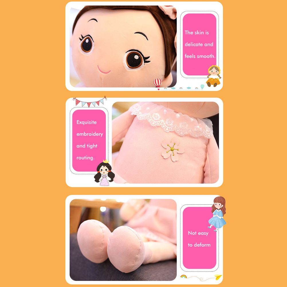 40cm Cute Rag Dolls Exquisite Rag Doll Toy Girls Sleeping Toy Soft Rag Doll Pillow Gifts for Room Decoration - Image 3