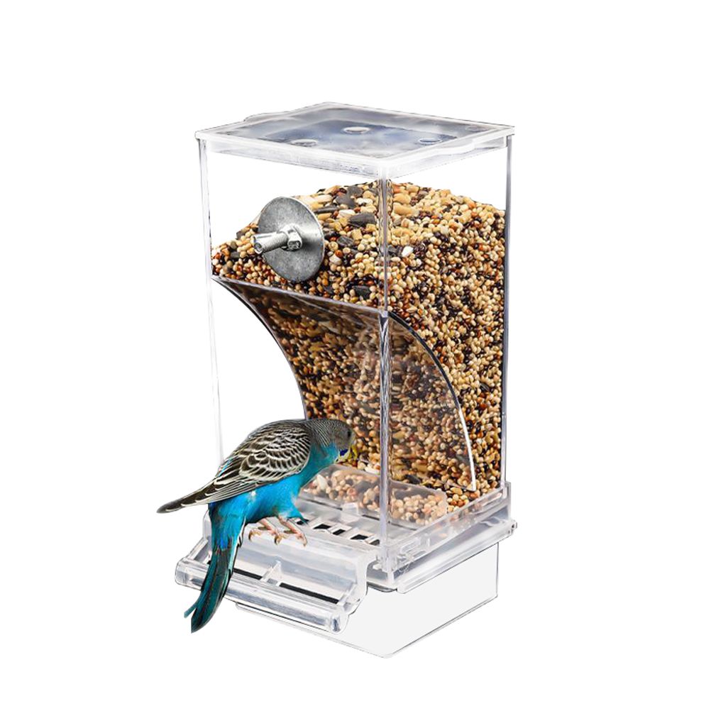 Bird Automatic Feeder Splash Proof Bird Feeder Bird Cage Accessories Bird Food Container for Parakeet Canary Cockatiel Finch - Image 1