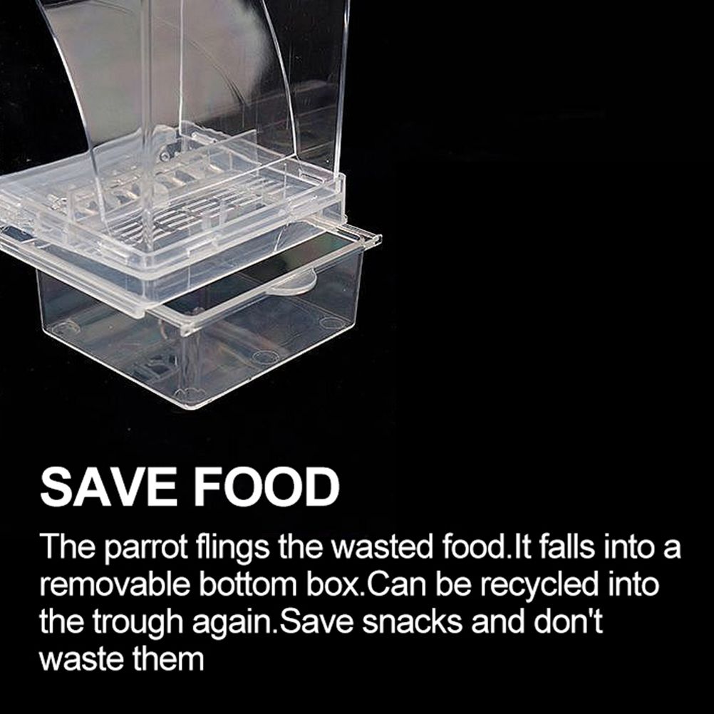Bird Automatic Feeder Splash Proof Bird Feeder Bird Cage Accessories Bird Food Container for Parakeet Canary Cockatiel Finch - Image 2