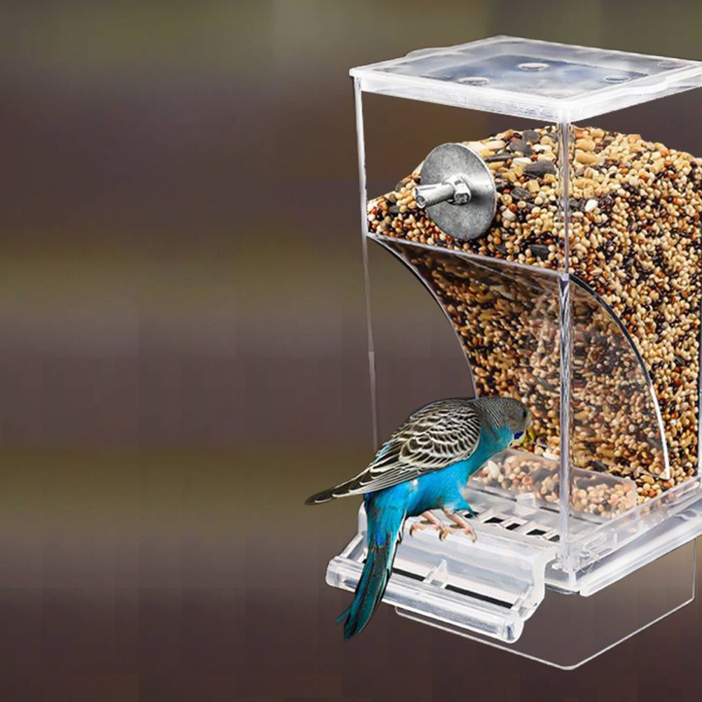 Bird Automatic Feeder Splash Proof Bird Feeder Bird Cage Accessories Bird Food Container for Parakeet Canary Cockatiel Finch - Image 8