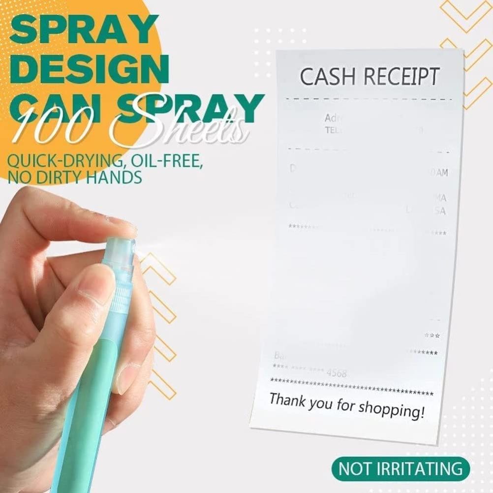 Thermal Sensitive Paper Correction Spray Portable Information Coverage Fluid Express Parcel Smear Coverer - Image 1