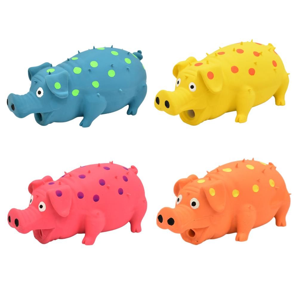 Pig Squeaky Dog Toy Interactive Dog Chew Toy Rubber Pig Dog Toy for Small Medium Large Dogs - Image 6