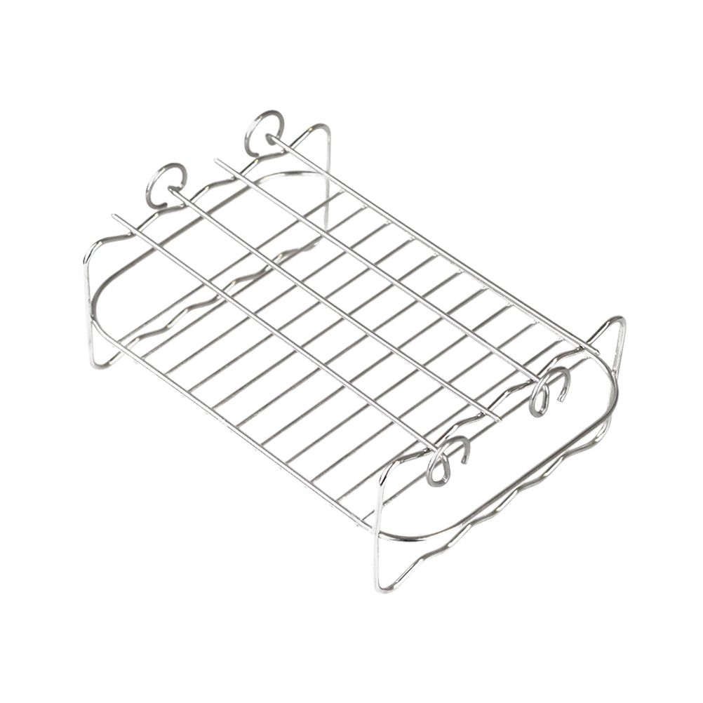 2Pcs Air Fryer Rack 304 Stainless Steel Dehydrator Rack with 4 Barbecue Sticks for 8QT Dual Basket Air Fryer - Image 6