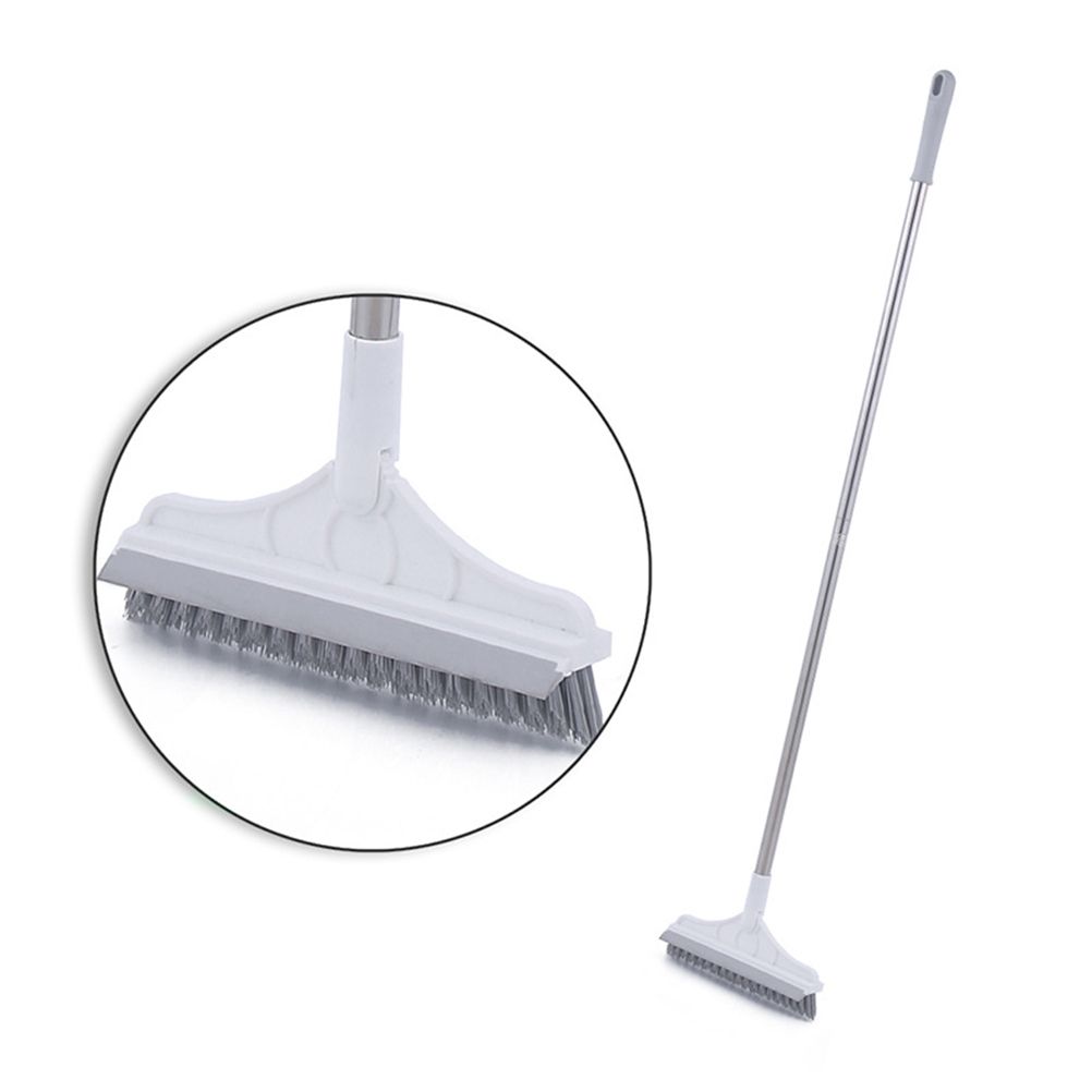 Floor Scrub Brush with Detachable Long Handle 120° Rotating Shower Floor Scrubber Household Cleaning Brush for Bathroom Kitchen - Image 1