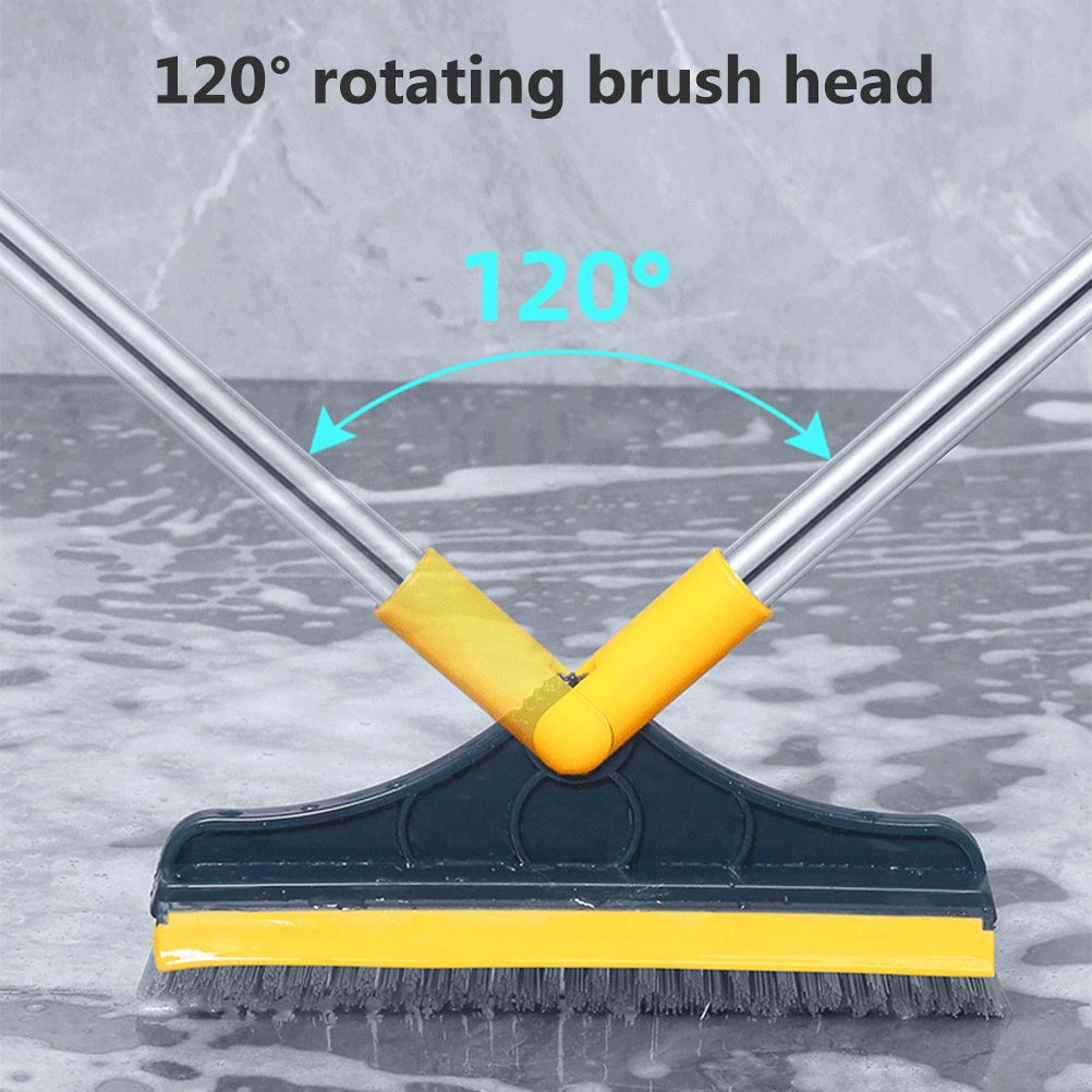 Floor Scrub Brush with Detachable Long Handle 120° Rotating Shower Floor Scrubber Household Cleaning Brush for Bathroom Kitchen - Image 7
