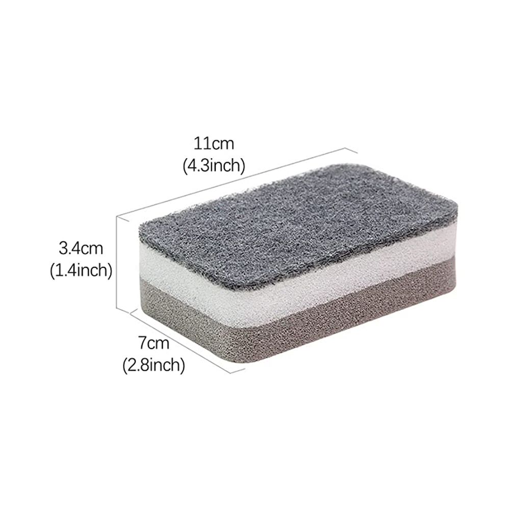 10Pcs Cleaning Scrub Sponges Heavy Duty Scrubbing Dish Sponge Dishwashing Sponge for Kitchen Dish Sink Bathroom Cleaning - Image 3