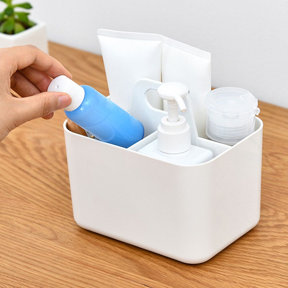 Shower Caddy with Compartments Desktop Organizer Divided Shower Organizer Caddy Shower Caddy Tote for Dorm Shelf Cabinet - Image 5