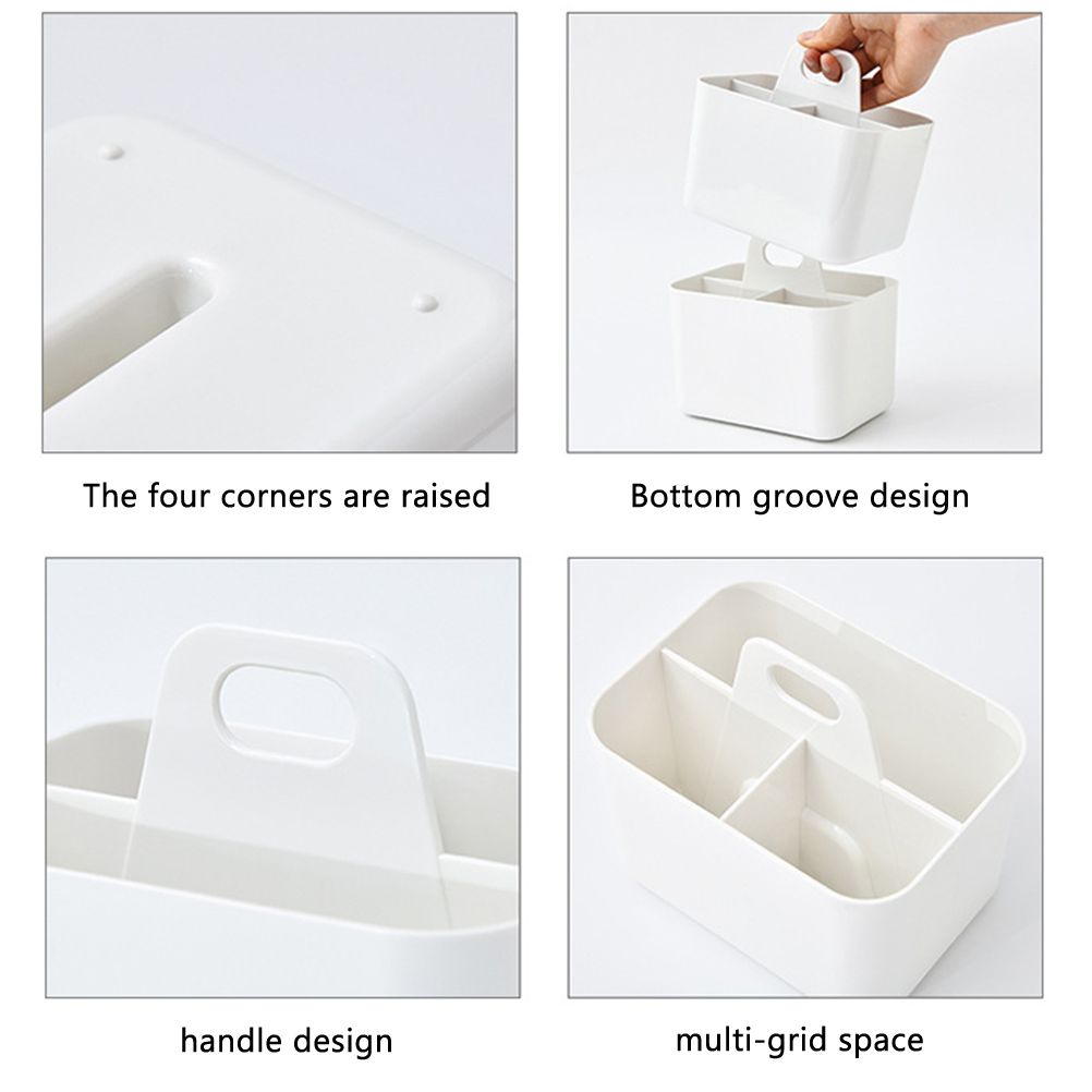 Shower Caddy with Compartments Desktop Organizer Divided Shower Organizer Caddy Shower Caddy Tote for Dorm Shelf Cabinet - Image 7