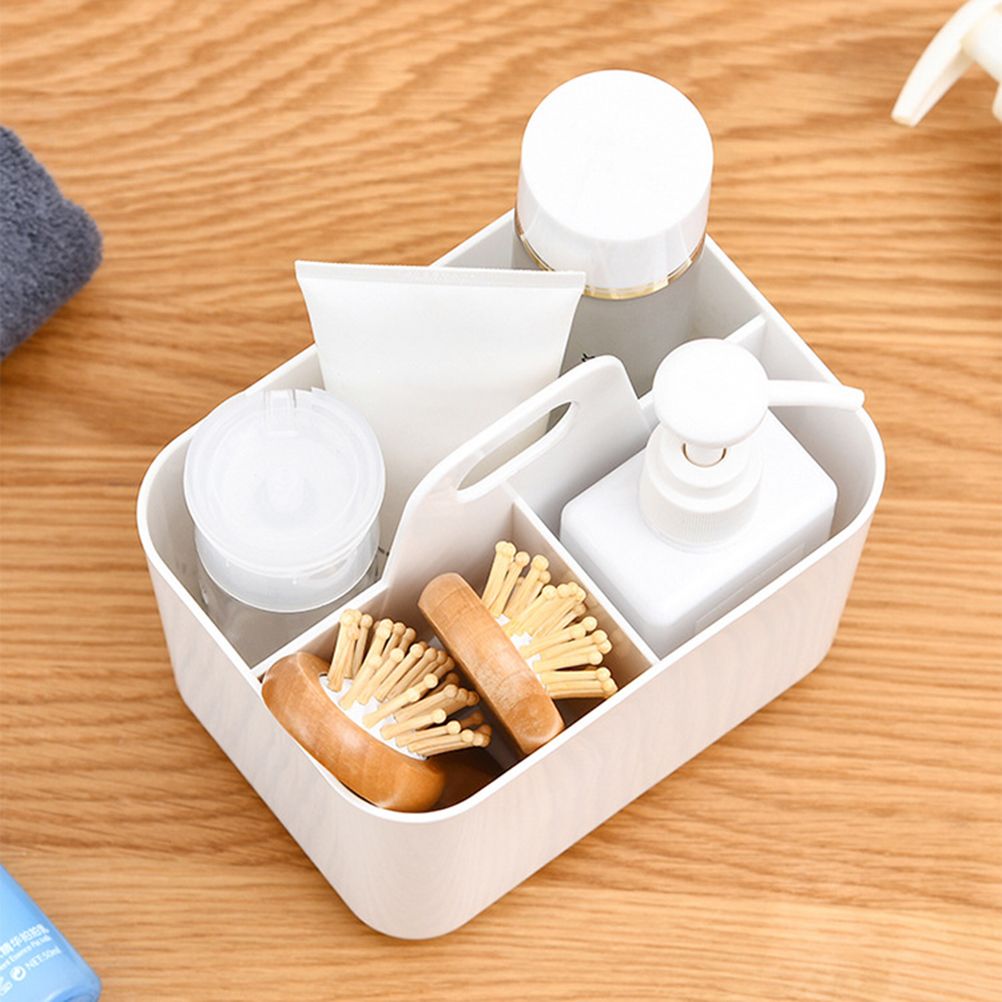 Shower Caddy with Compartments Desktop Organizer Divided Shower Organizer Caddy Shower Caddy Tote for Dorm Shelf Cabinet - Image 8