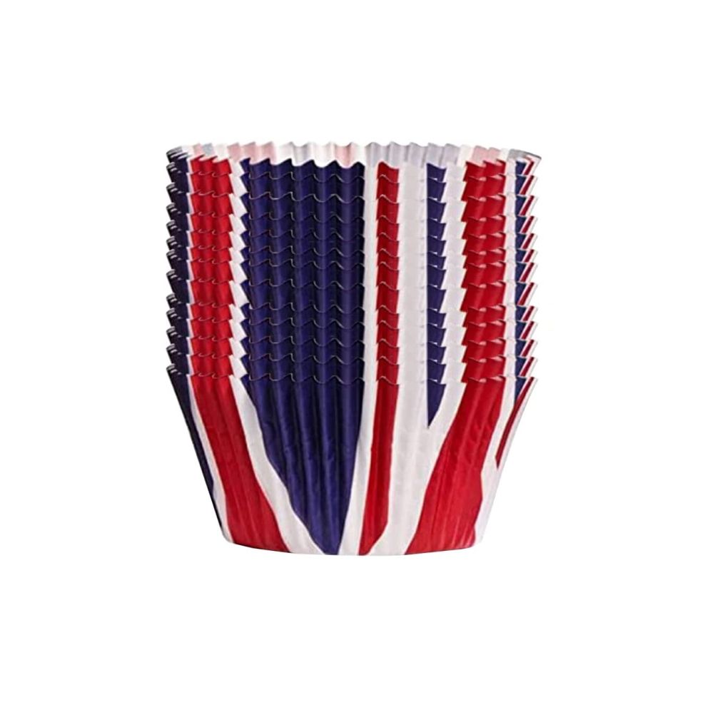 200Pcs Union Jack Mini Paper Baking Cups Cupcake Liners Cupcake Wrappers for Queen Platinum Jubilee Party Supplies Decorations - Image 7