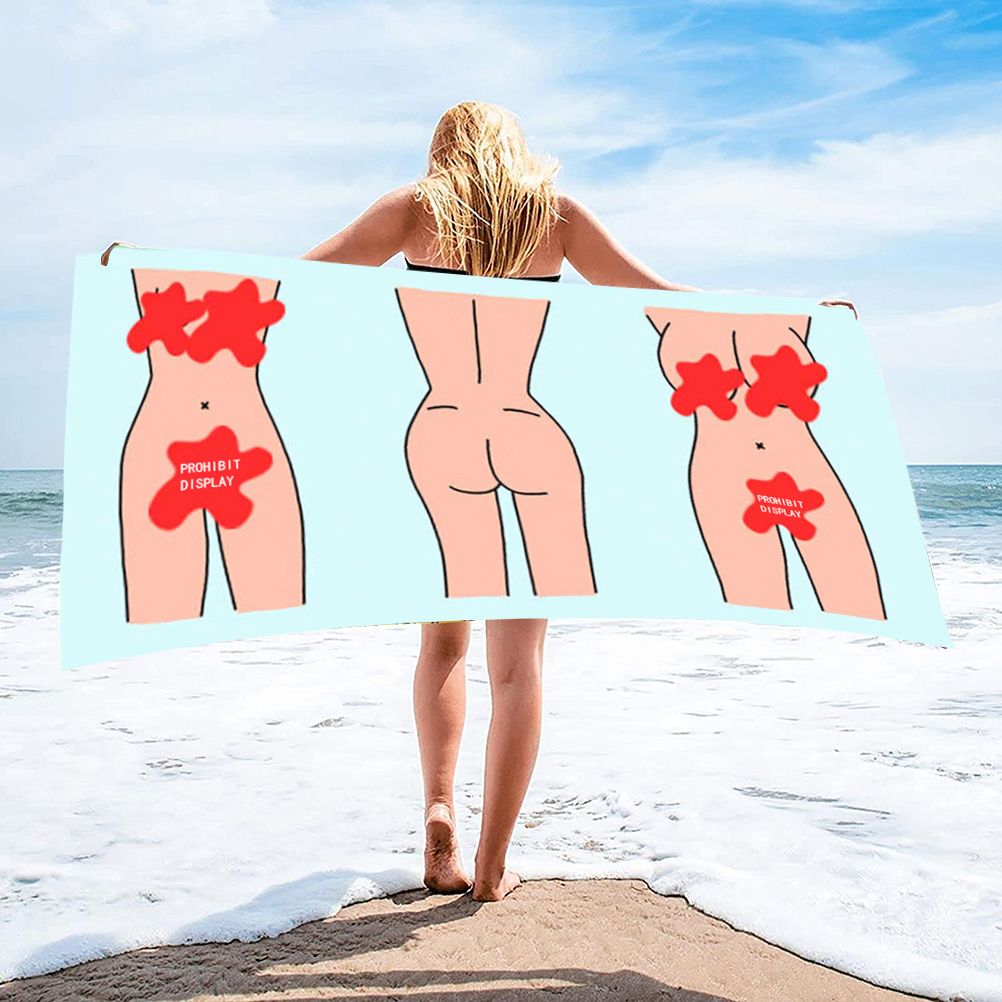 Beach Towel Absorbent Soft Microfiber Beach Towel Quick Dry Sexy Bath Towel for Bathroom Pool Camp Travel - Image 3