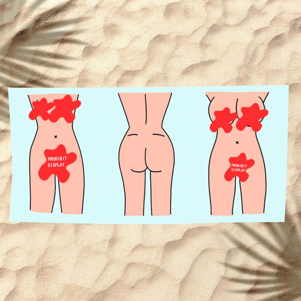 Beach Towel Absorbent Soft Microfiber Beach Towel Quick Dry Sexy Bath Towel for Bathroom Pool Camp Travel - Image 4