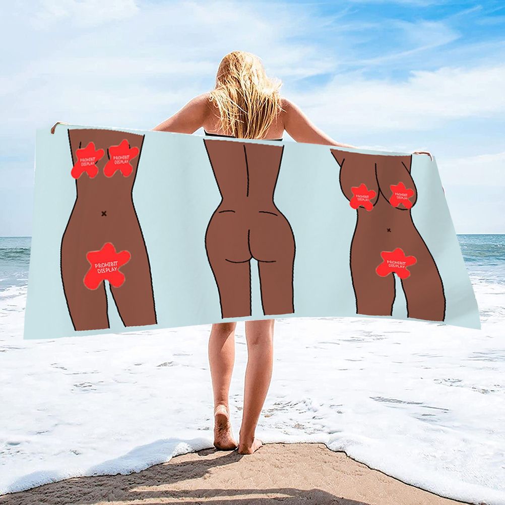 Beach Towel Absorbent Soft Microfiber Beach Towel Quick Dry Sexy Bath Towel for Bathroom Pool Camp Travel - Image 3