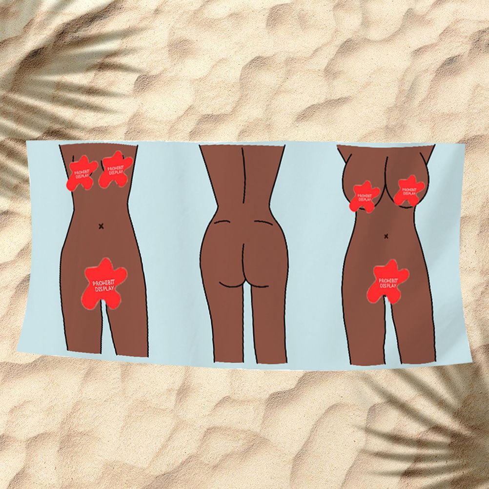 Beach Towel Absorbent Soft Microfiber Beach Towel Quick Dry Sexy Bath Towel for Bathroom Pool Camp Travel - Image 4