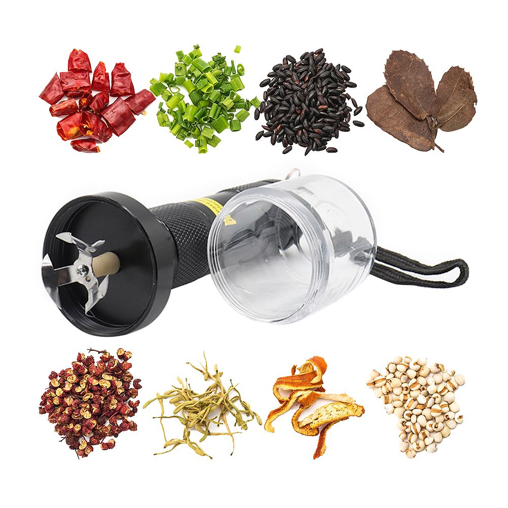 Electric Metal Grinder Flashlight Shaped Aluminum Alloy Herb Grinder Crusher Portable Electric Smart Grinder - Image 3