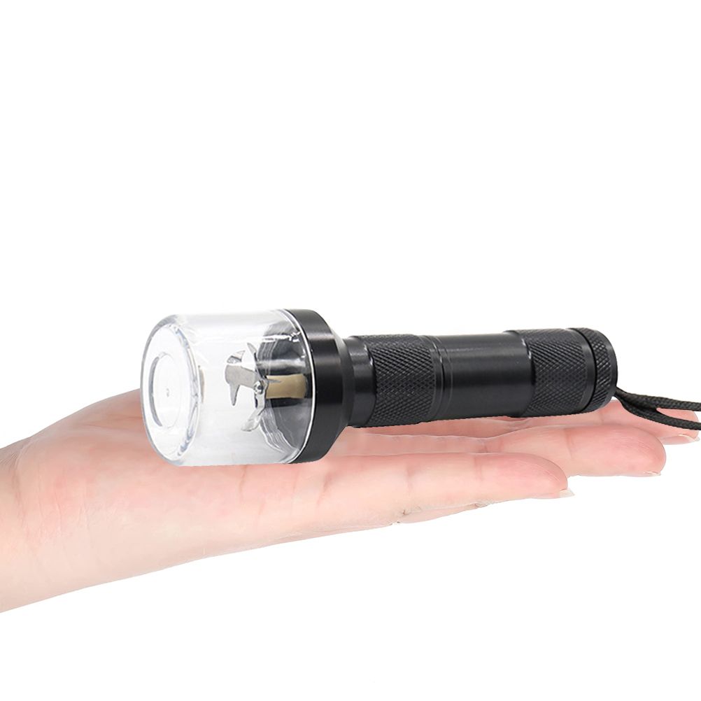 Electric Metal Grinder Flashlight Shaped Aluminum Alloy Herb Grinder Crusher Portable Electric Smart Grinder - Image 4