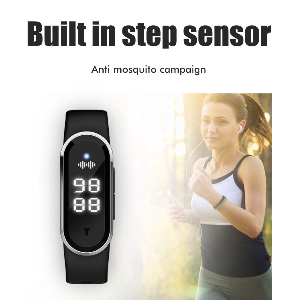 Mosquito Repellent Watch Ultrasonic Mosquito Repellent Bracelet Rechargeable Anti Mosquito Repeller Wristband - Image 5