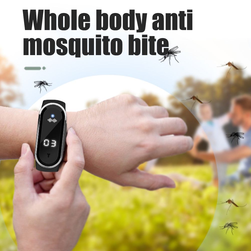 Mosquito Repellent Watch Ultrasonic Mosquito Repellent Bracelet Rechargeable Anti Mosquito Repeller Wristband - Image 7