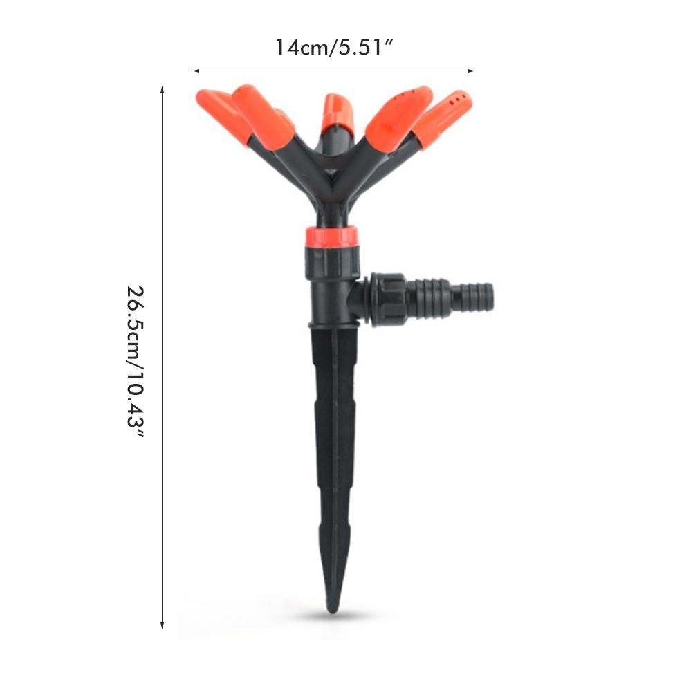 Garden Sprinkler 360°Automatic Rotating Lawn Sprinklers Water Sprinkler for Lawn Yard Garden Watering System - Image 4