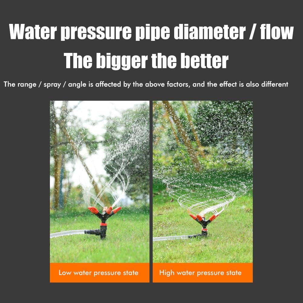 Garden Sprinkler 360°Automatic Rotating Lawn Sprinklers Water Sprinkler for Lawn Yard Garden Watering System - Image 7
