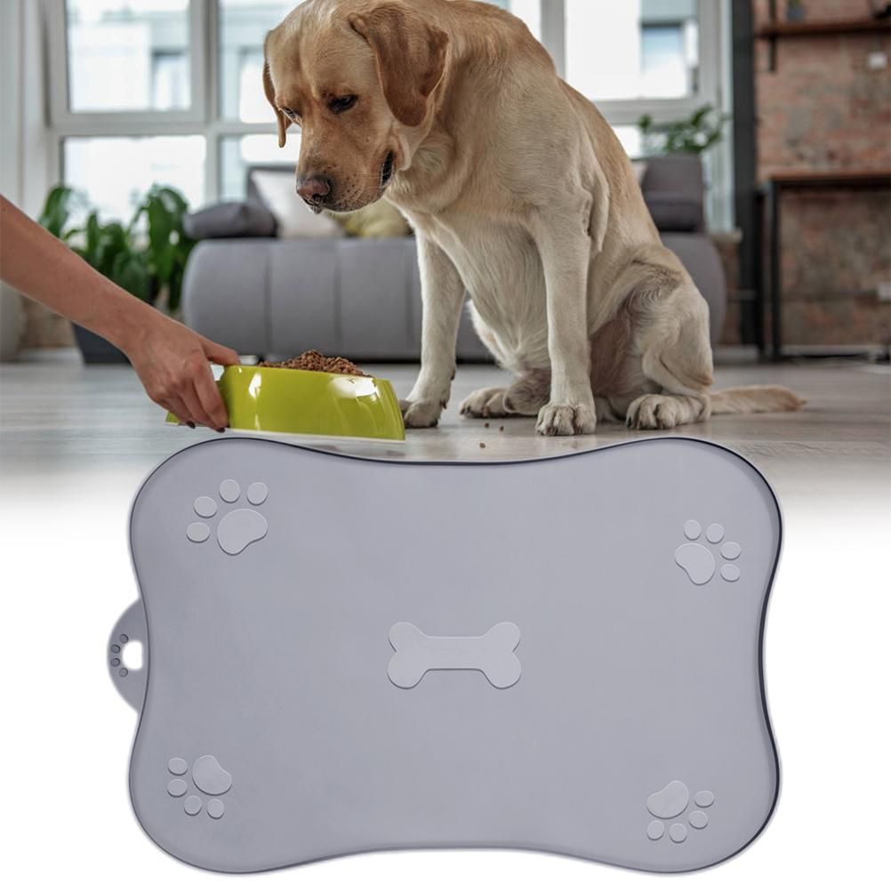 Pet Placemat for Dog and Cat Waterproof Silicone Pet Feeding Pad Non Slip Rollable Mat for Prevent Food and Water Overflow - Image 3
