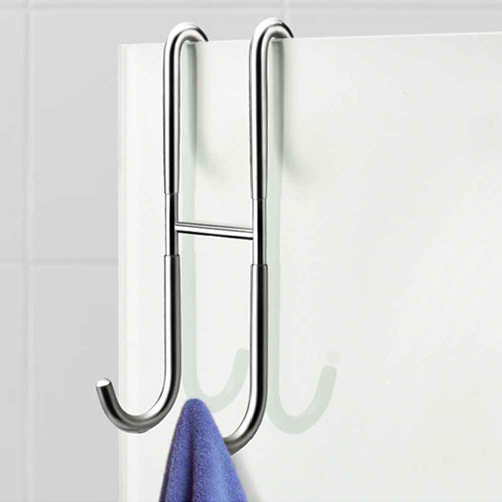 Shower Door Towel Hooks for Bathrooms Double Sided Glass Shower Hooks Over The Frameless Glass Shower Door Hook Bath Hook - Image 6