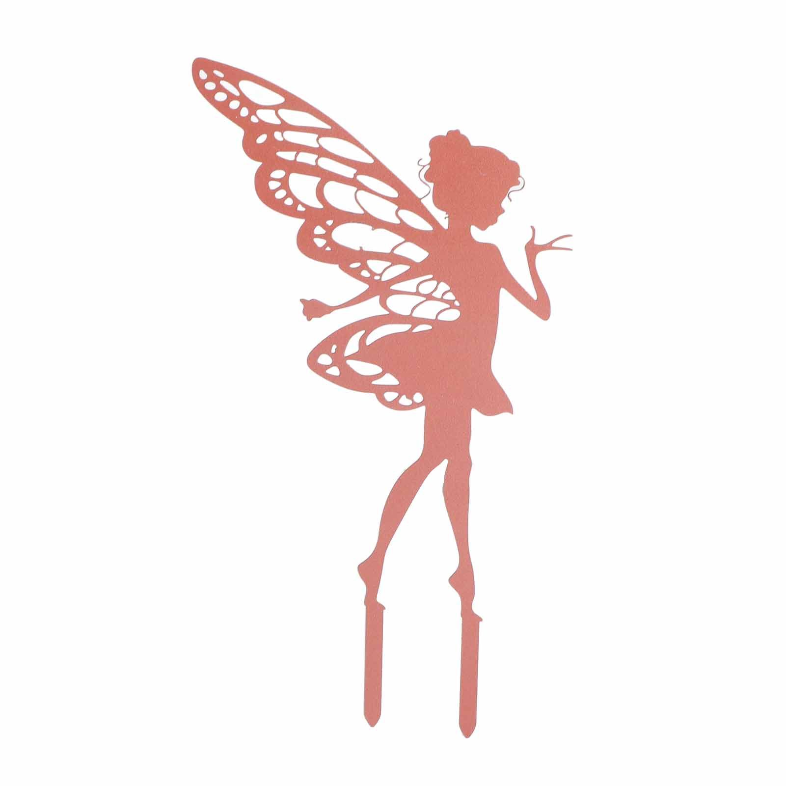 Decorative Garden Stakes Fairy Silhouette Metal Yard Stakes Arts Outdoor Garden Decor Spring Decor - Image 1