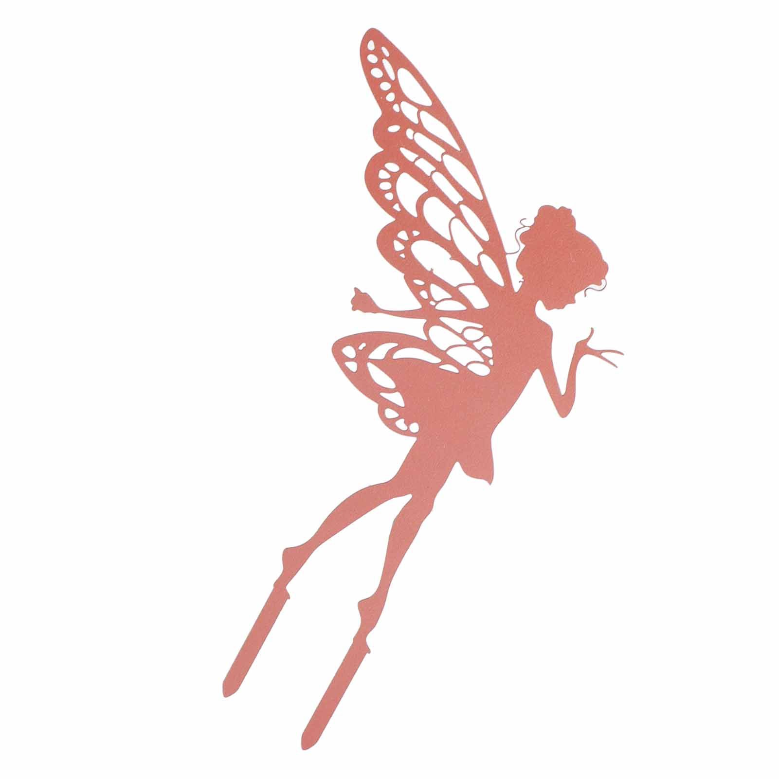 Decorative Garden Stakes Fairy Silhouette Metal Yard Stakes Arts Outdoor Garden Decor Spring Decor - Image 2