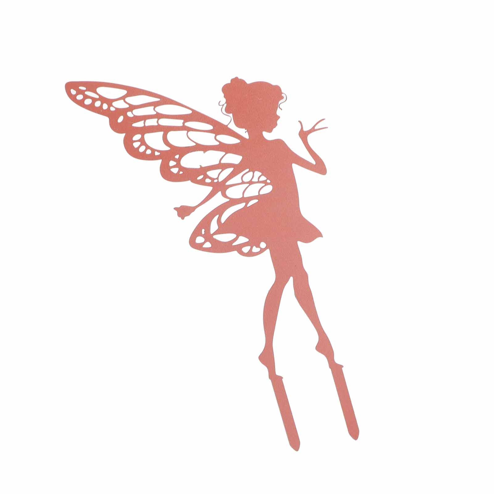 Decorative Garden Stakes Fairy Silhouette Metal Yard Stakes Arts Outdoor Garden Decor Spring Decor - Image 3