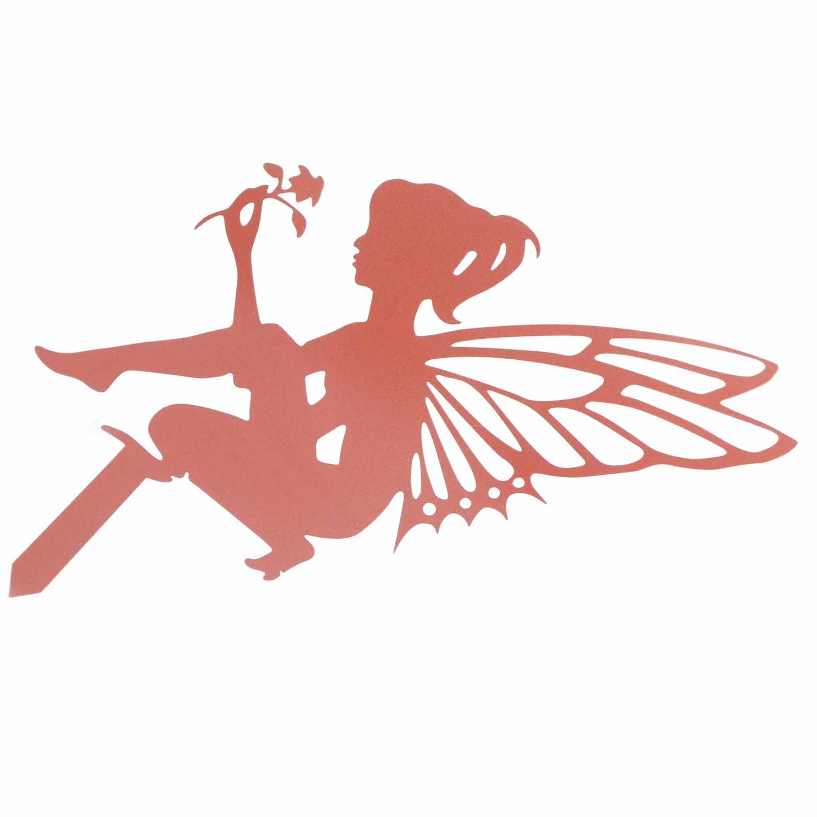Decorative Garden Stakes Fairy Silhouette Metal Yard Stakes Arts Outdoor Garden Decor Spring Decor - Image 2