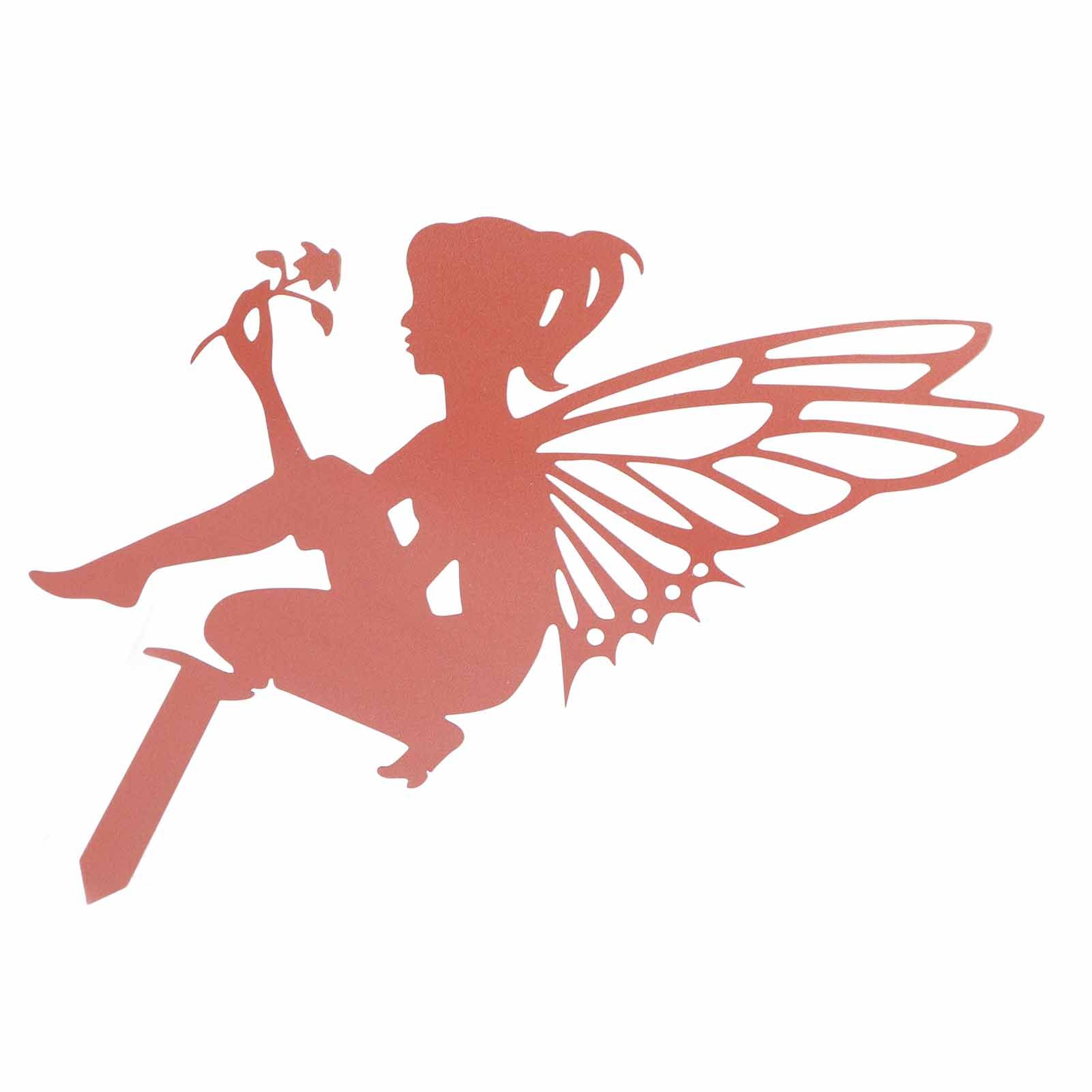 Decorative Garden Stakes Fairy Silhouette Metal Yard Stakes Arts Outdoor Garden Decor Spring Decor - Image 4