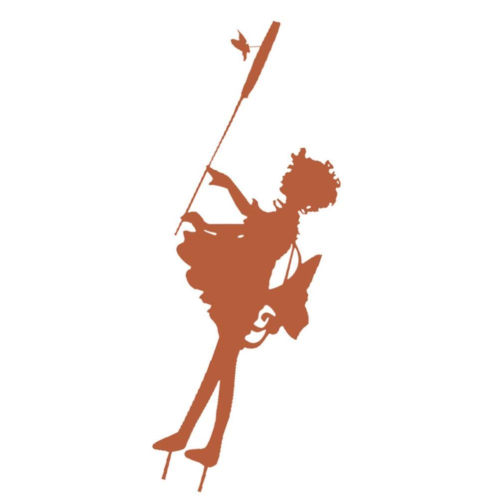 Decorative Garden Stakes Fairy Silhouette Metal Yard Stakes Arts Outdoor Garden Decor Spring Decor - Image 7