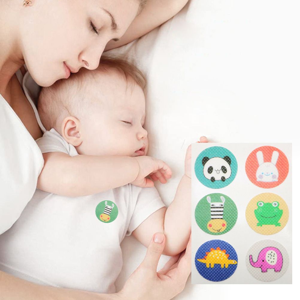 12 Sheets 72Pcs Mosquito Patches Cartoon Non Woven Natural Plant Essential Oil Mosquito Stickers for Kids Adults Summer Outdoor - Image 5