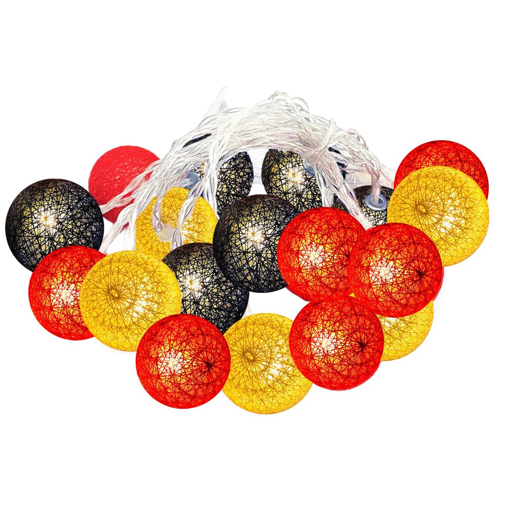 4th of July Decoration Lights 3 Meter 20 LED Independence Day String Lights with Red White Blue Balls Patriotic Patio Light for Patio Party Holiday Decor - Image 3
