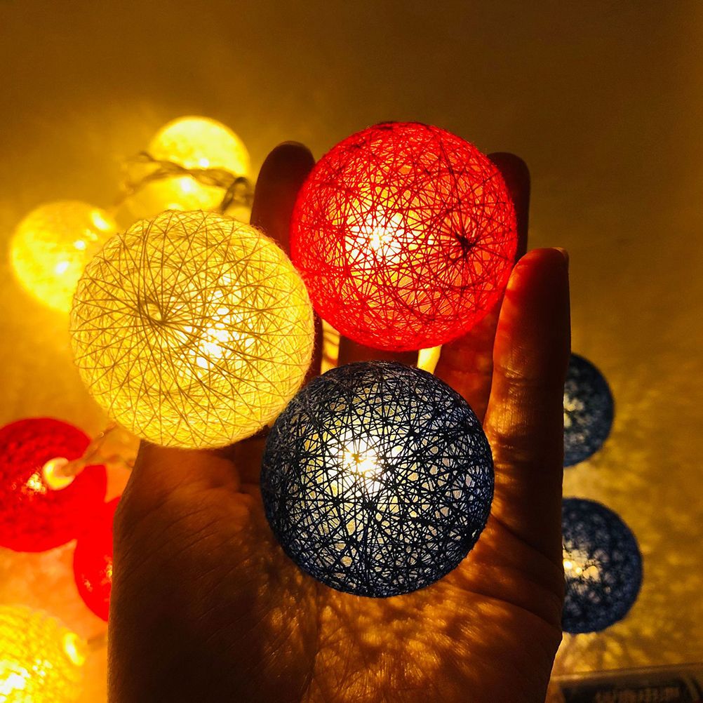 4th of July Decoration Lights 3 Meter 20 LED Independence Day String Lights with Red White Blue Balls Patriotic Patio Light for Patio Party Holiday Decor - Image 4