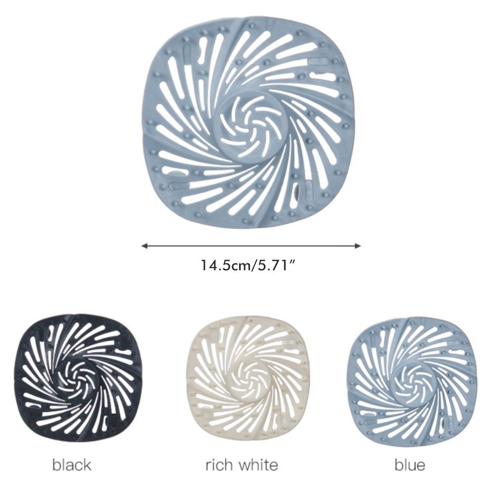 Hair Drain Catcher Shower Drain Cover Hair Stopper with Suction Cup for Bathroom Bathtub Kitchen - Image 2