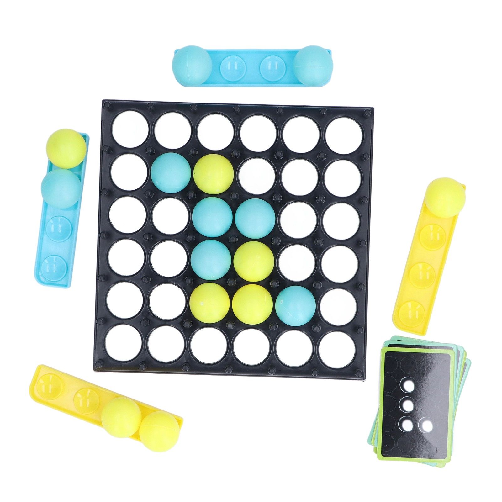 Bouncing Ball Game 2 Colors 9 Cards 16 Balls Parent Child Interactive Desktop Ball Game - Image 4
