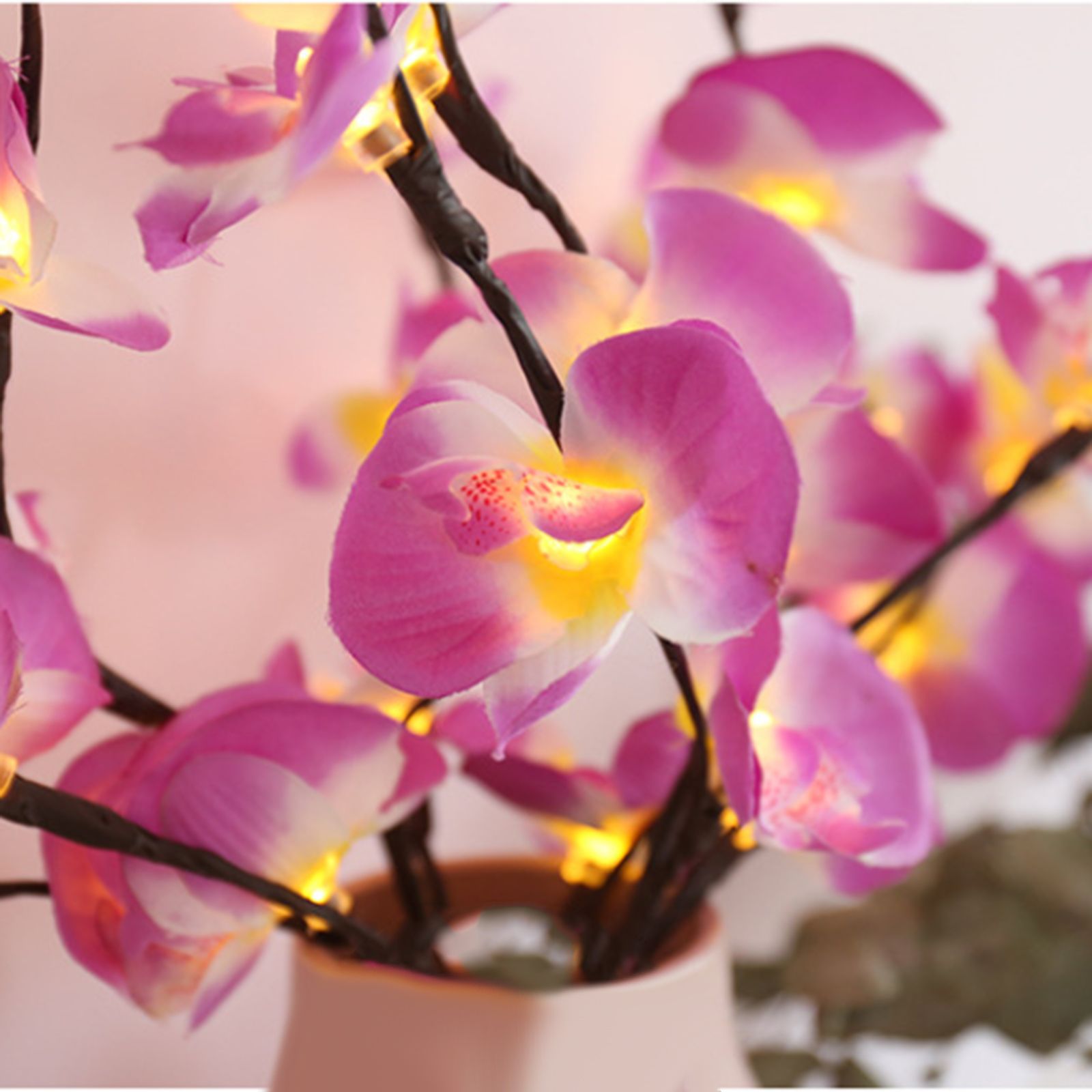 LED Simulation Phalaenopsis Tree Branch Light Home Interior Scenery Christmas Festival Decorative Light Branch Light String - Image 3