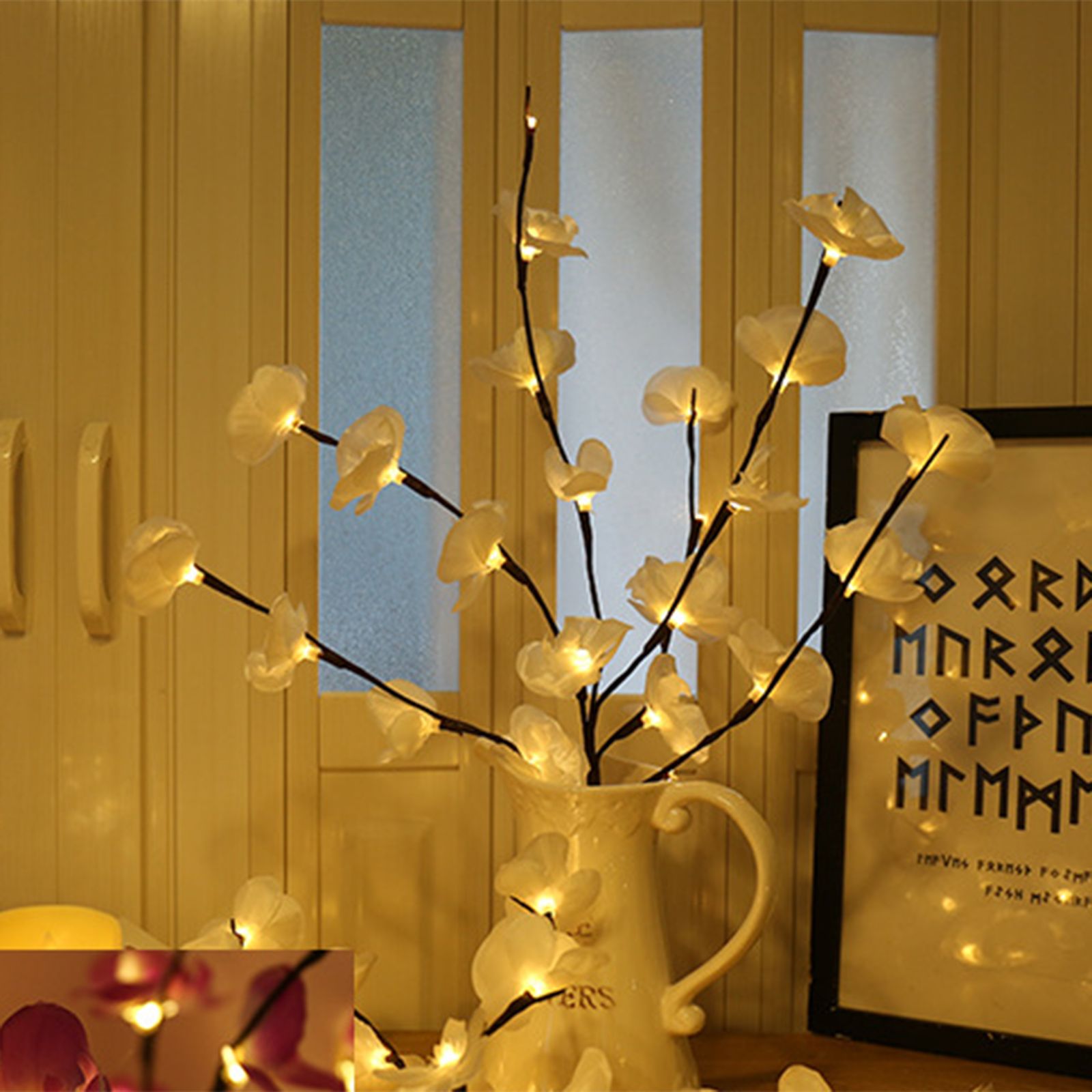 LED Simulation Phalaenopsis Tree Branch Light Home Interior Scenery Christmas Festival Decorative Light Branch Light String - Image 8