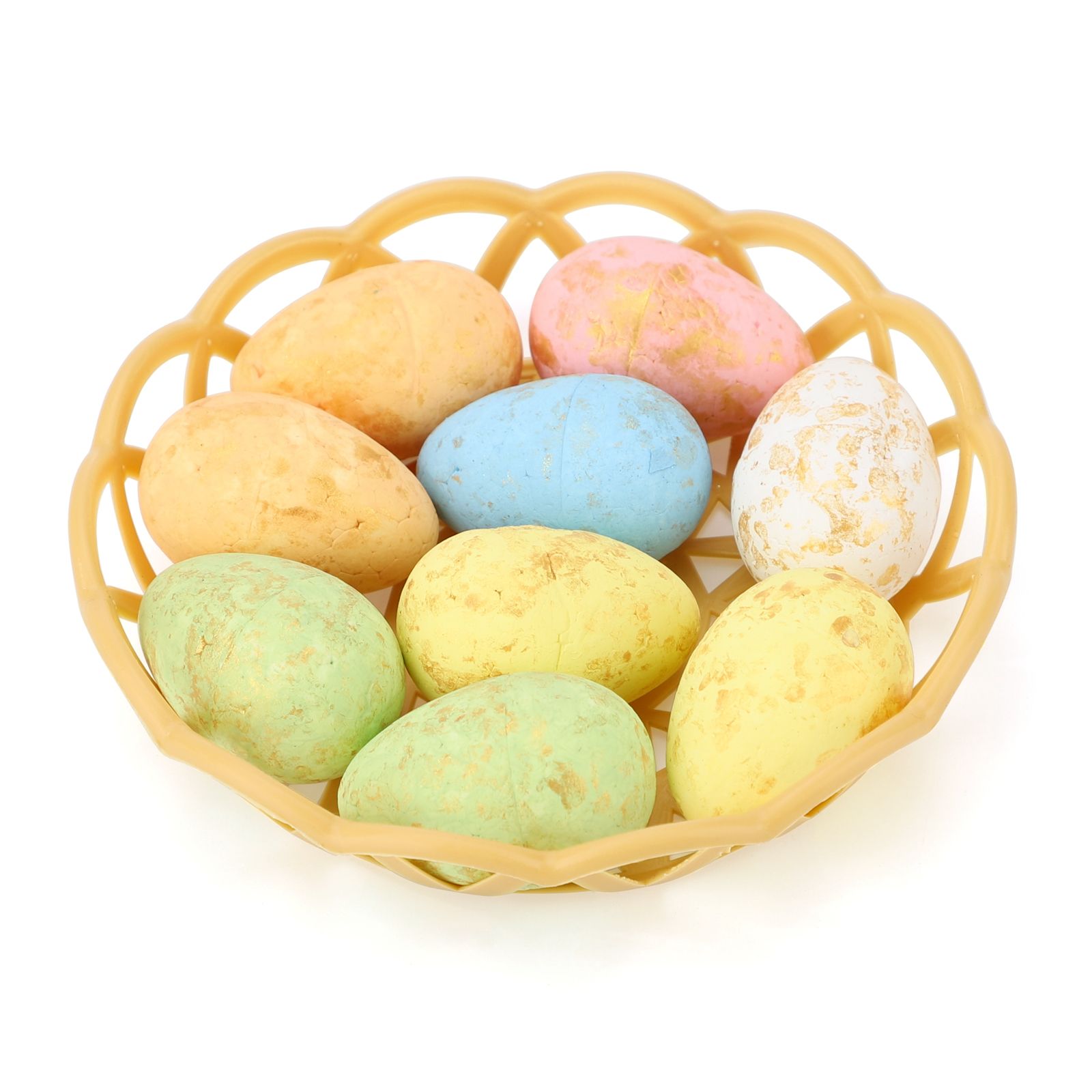 Easter Eggs Ornament Mini Foam Egg with Basket for Crafts and Spring Easter Party Decorations - Image 5