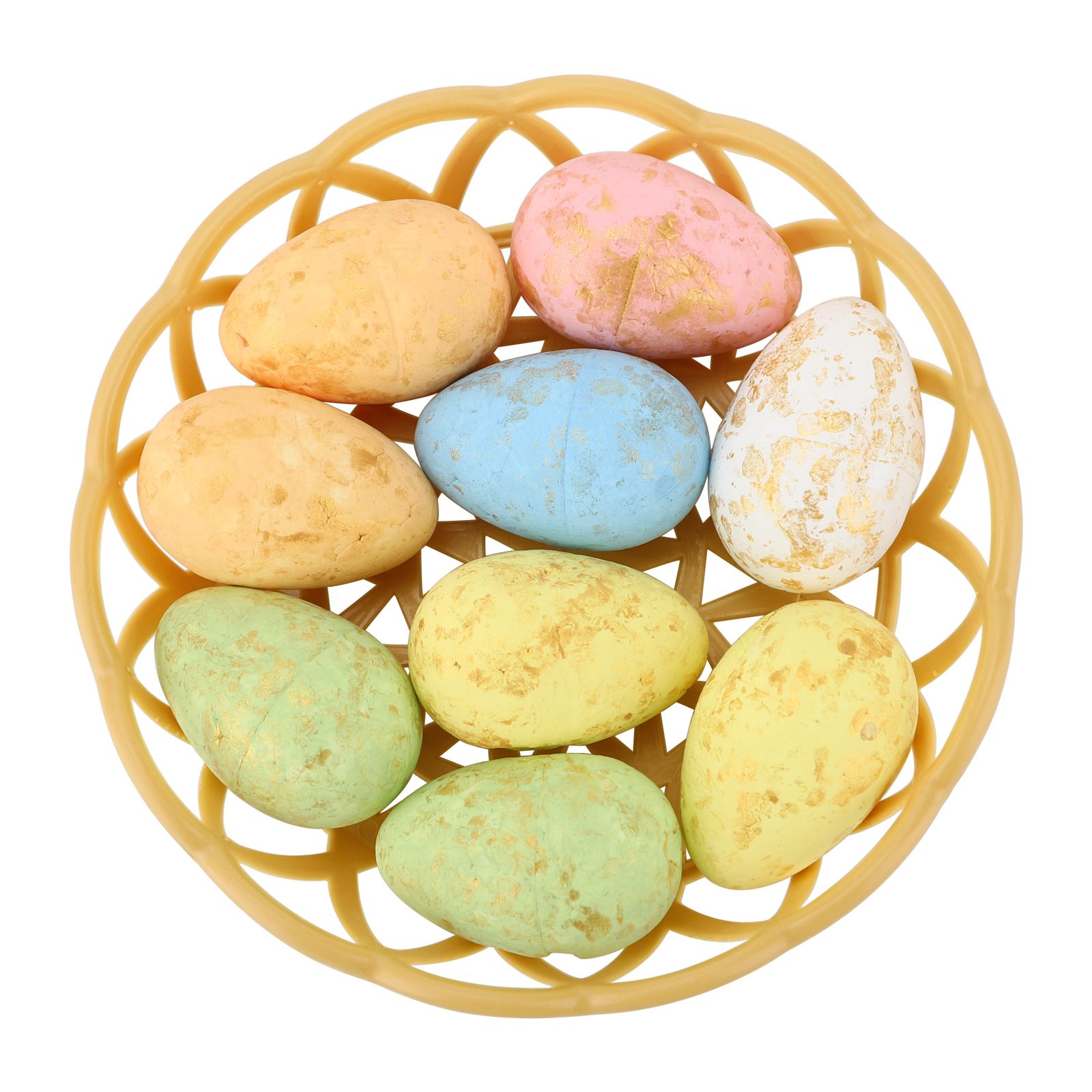 Easter Eggs Ornament Mini Foam Egg with Basket for Crafts and Spring Easter Party Decorations - Image 7