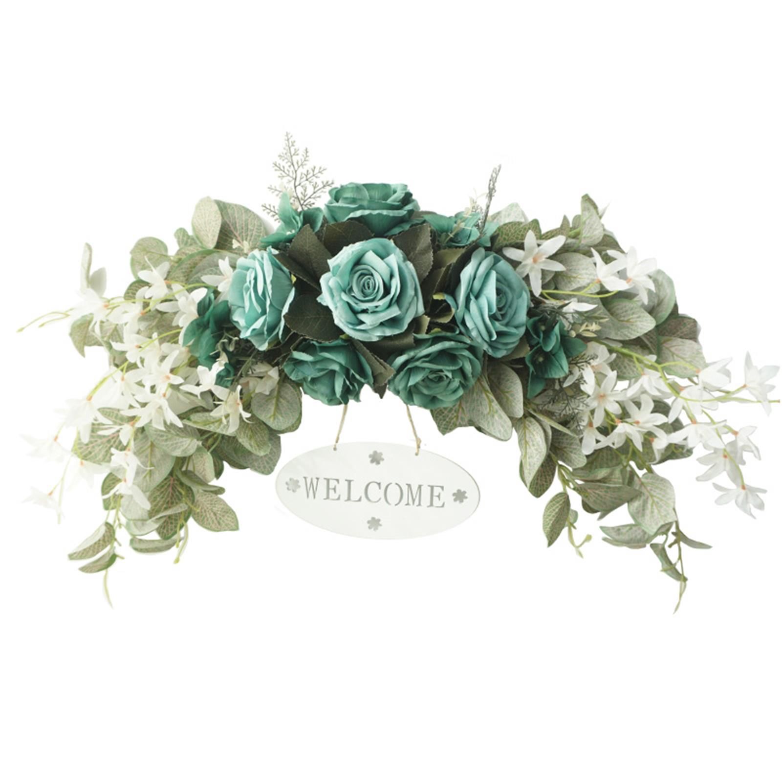 Artificial Flower Decoration Artificial Rose Flower Wreath Door Threshold Home Wedding Party Wall Decor - Image 1