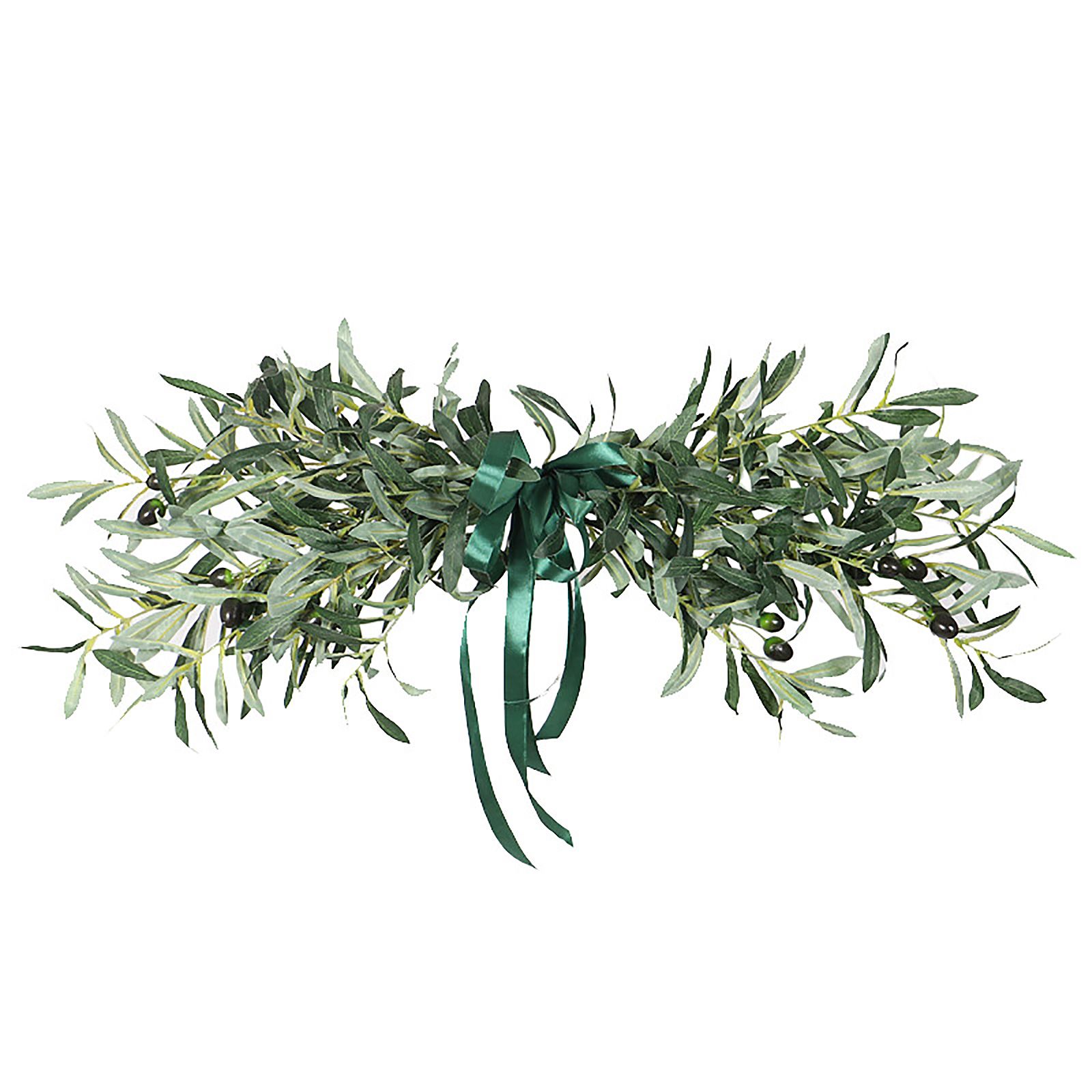 Simulation Olive Lintel Wreath Wall Hanging Lintel Garland Wedding Home Decoration - Image 1