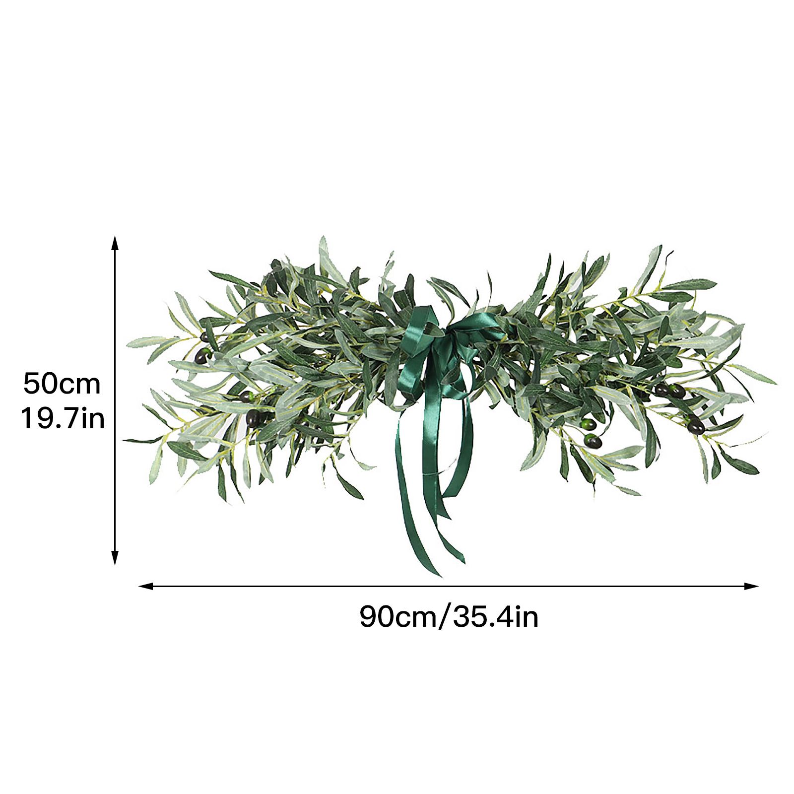 Simulation Olive Lintel Wreath Wall Hanging Lintel Garland Wedding Home Decoration - Image 5