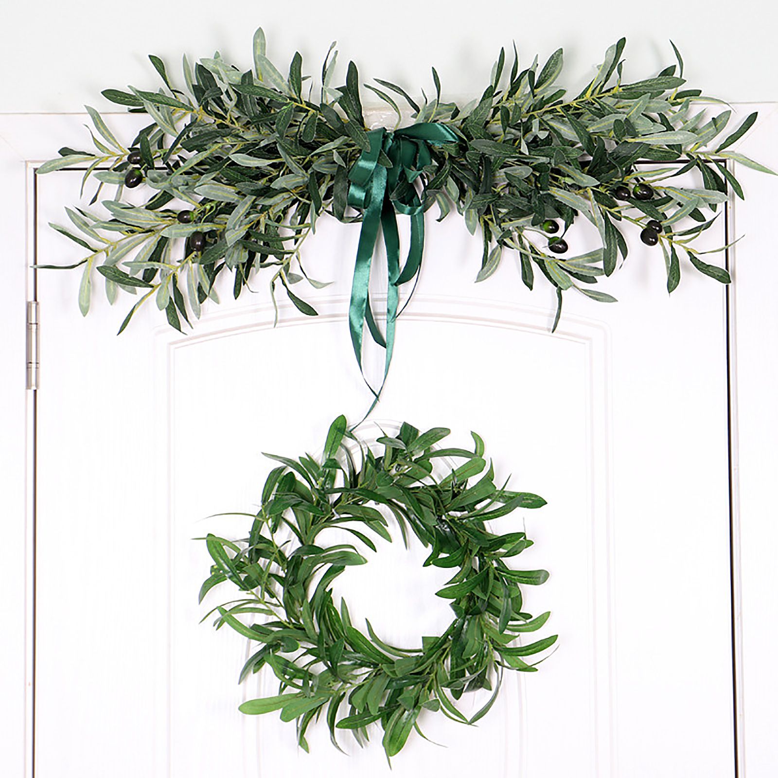 Simulation Olive Lintel Wreath Wall Hanging Lintel Garland Wedding Home Decoration - Image 6