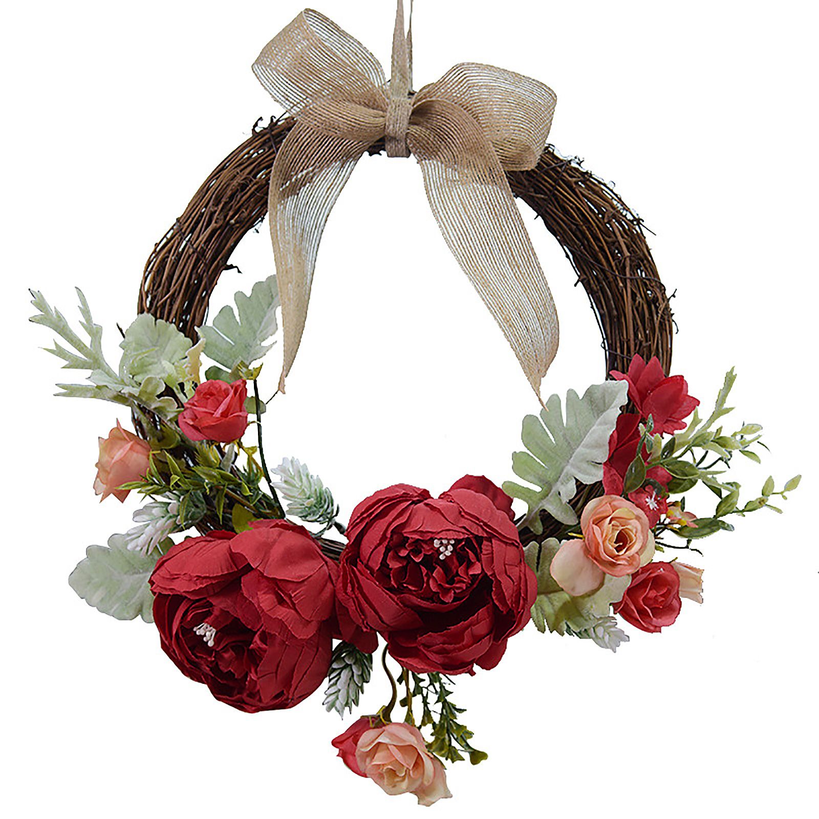 Simulation Peony Garland Outdoor Decoration Garland Wedding Home Door Decoration - Image 1
